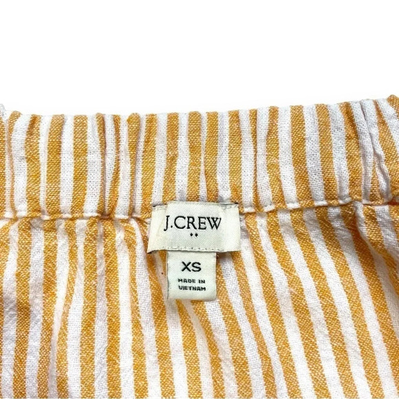 J.Crew Linen Blend Button-Front Top - Picture 3 of 5